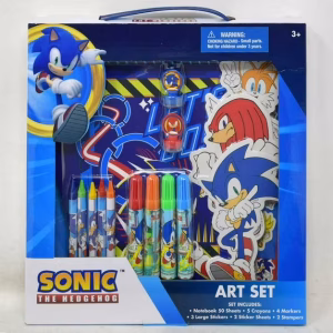 Sonic The Hedgehog Pencil Case Set, 10 Piece